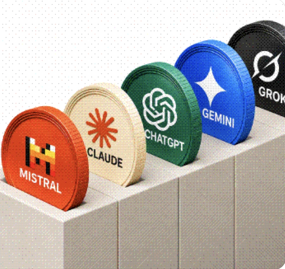 Mistral, Claude, ChatGPT, Gemini and Grok in your AI stack